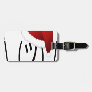 christmas shrug emoji luggage tag