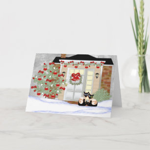 Christmas Siamese Pals Holiday Card