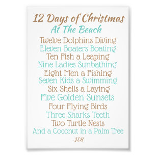 Christmas sign 12 Days of Christmas at the Beach