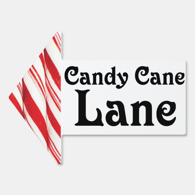 Christmas Signs - Candy Cane Lane (Front)
