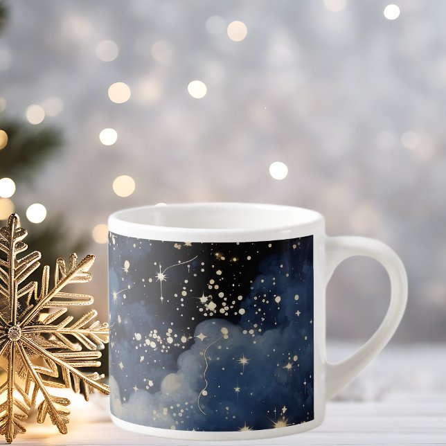 Christmas silent holy and starry night espresso cup (Creator Uploaded)