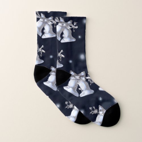 Christmas Silver Bells Socks