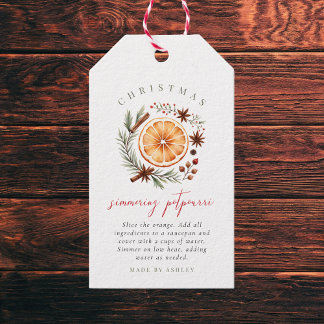 Christmas Simmering Potpourri Gift Tags