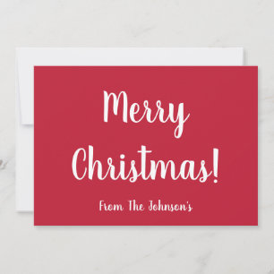 Christmas Simple Typography Holiday Card