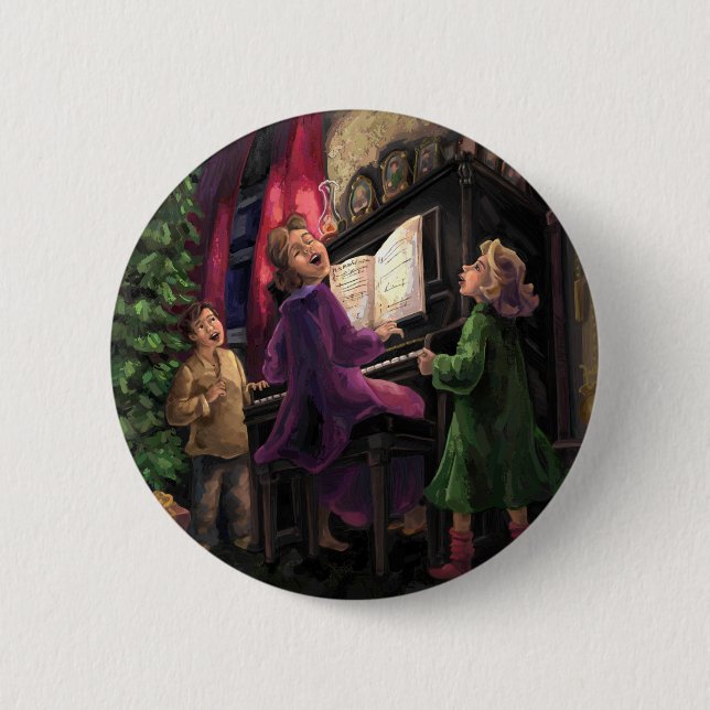 Christmas Sing Along Button (Front)