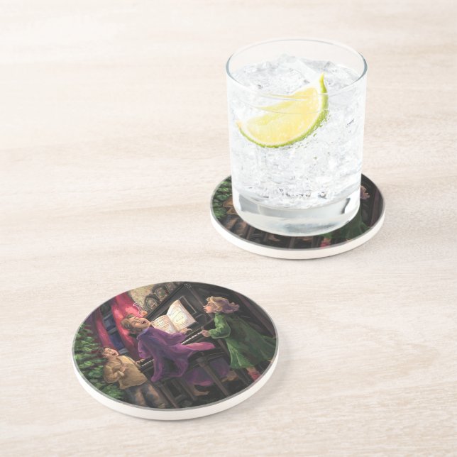 Christmas Sing Along Drink Coaster (Side)