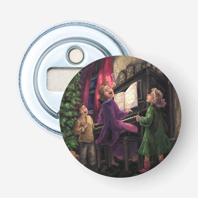 Christmas Sing Along Painting Bottle Opener (Front)