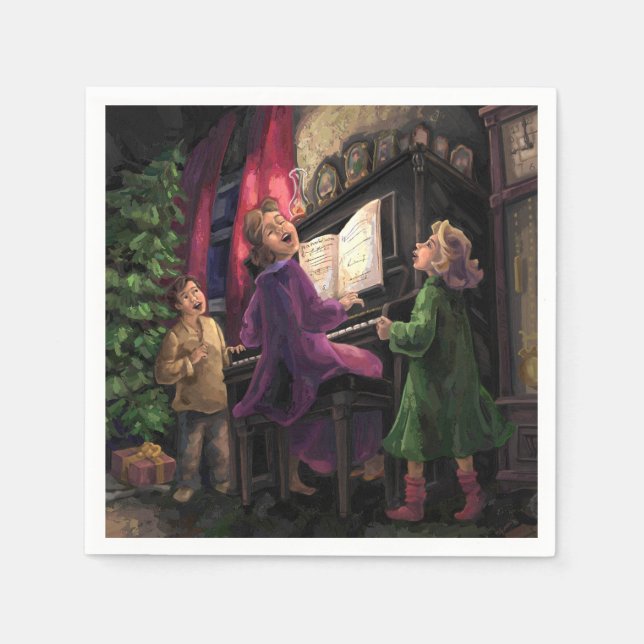 Christmas Sing Along Paper Napkins (Front)