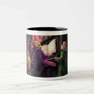 Christmas Sing Along Two-Tone Coffee Mug