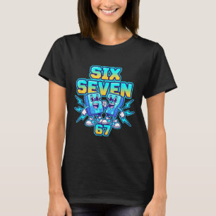 Christmas Six Seven 67 Meme Funny Retro Electric H T-Shirt