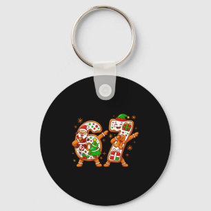 Christmas Six Seven Dabbing Cool Meme 67 Xmas Dab  Keychain