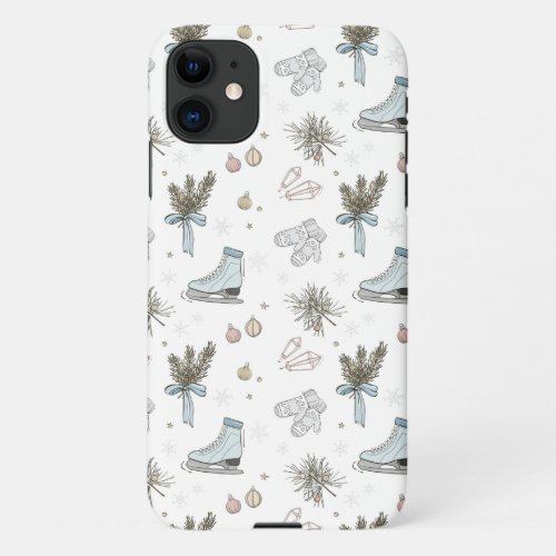 Christmas skater ice iPhone 11 case