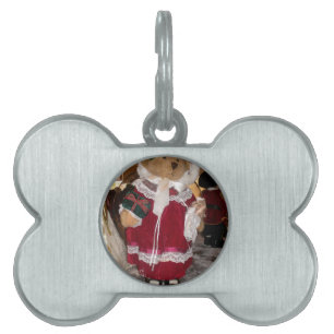 Christmas Skater Teddy Bear Collection. Pet Name Tag