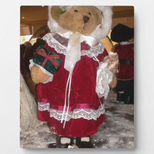 Christmas Skater Teddy Bear Collection. Plaque