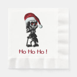 Christmas Skeleton Ho Ho Ho Napkins