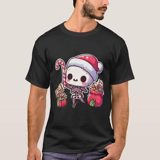 Christmas skeleton T-Shirt (Front)
