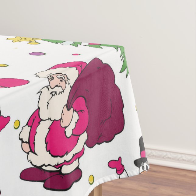 Christmas Sketch  Pattern Tablecloth (In Situ)