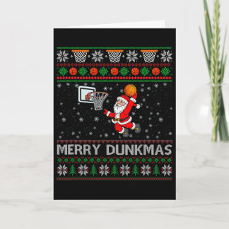 Christmas Sketll Humor Joke Merry Dunkmas Card
