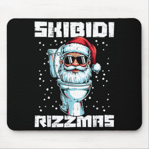 Christmas Skibidi Rizzmas Toilet Xmas Meme Kids Me Mouse Pad
