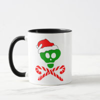 Christmas Skull Crossbones Mug