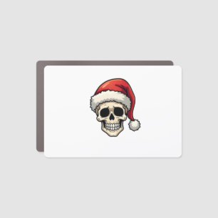 Christmas Skull Funny Santa XMES Men Women T-Shirt Car Magnet
