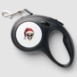 Christmas Skull Funny Santa XMES Men Women T-Shirt Retractable Pet Leash