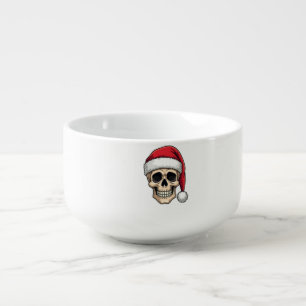 Christmas Skull Funny Santa XMES Men Women T-Shirt Soup Mug