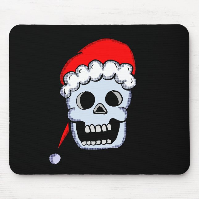 Christmas Skull Mouse Pad (Front)