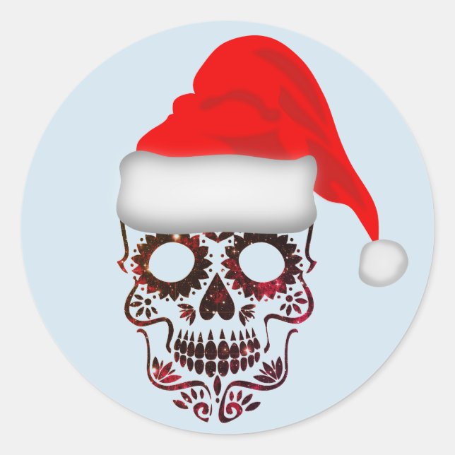 Christmas Skull Stickers (Front)