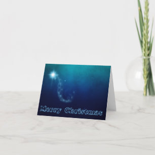 Christmas Sky Star of Bethlehem Holiday Card