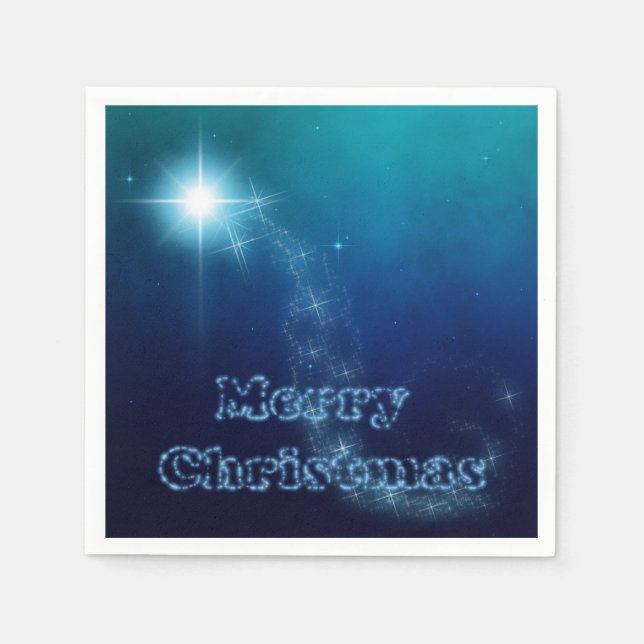 Christmas Sky Star of Bethlehem Napkins (Front)