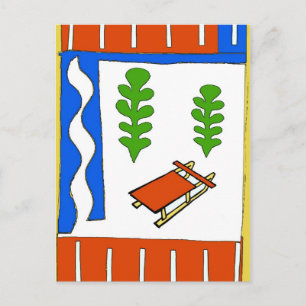 Christmas Sled Holiday Postcard