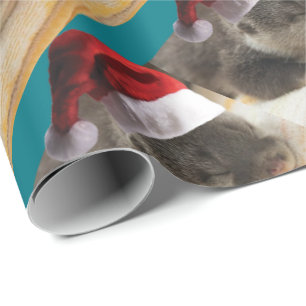 Christmas Sleepy Otter Wrapping Paper