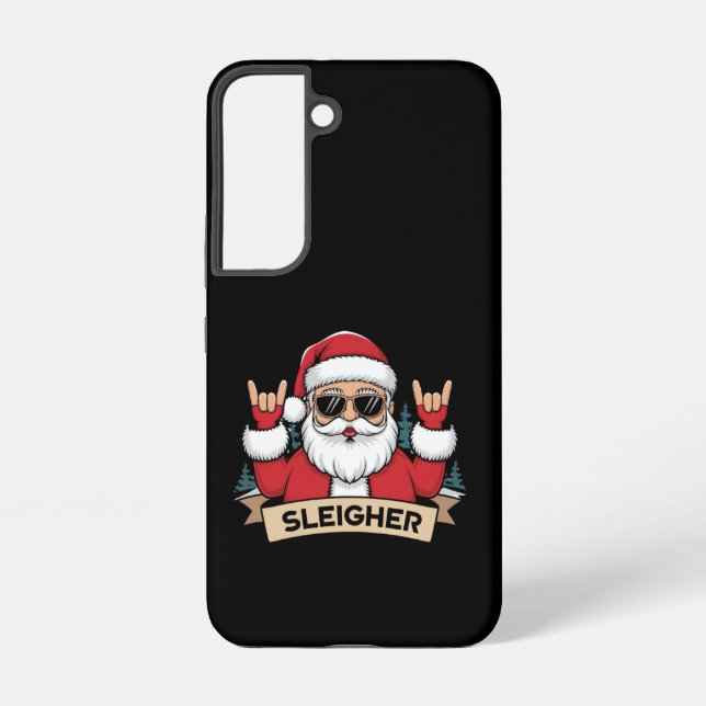 Christmas Sleigher Santa Rock Xmas Rocker  Samsung Galaxy Case (Back)
