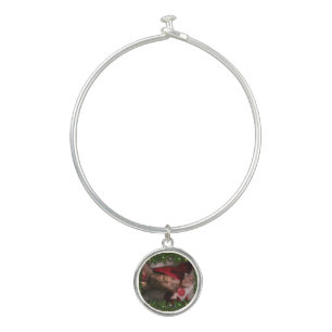 Christmas SlipperyJoe candy canes male chest Santa Bangle Bracelet