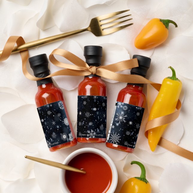 Christmas SlipperyJoe falling various shapes sizes Hot Sauces (Wedding)