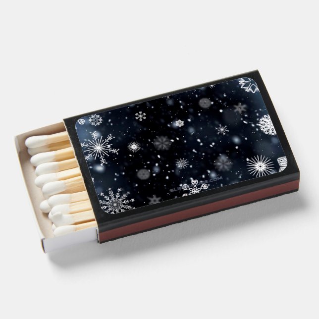 Christmas SlipperyJoe falling various shapes sizes Matchboxes (Front Open)