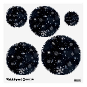 Christmas SlipperyJoe falling various shapes sizes Wall Decal