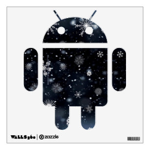 Christmas SlipperyJoe falling various shapes sizes Wall Decal