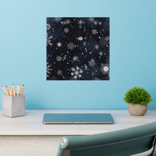 Christmas SlipperyJoe falling various shapes sizes Wall Decal (Home Office 2)