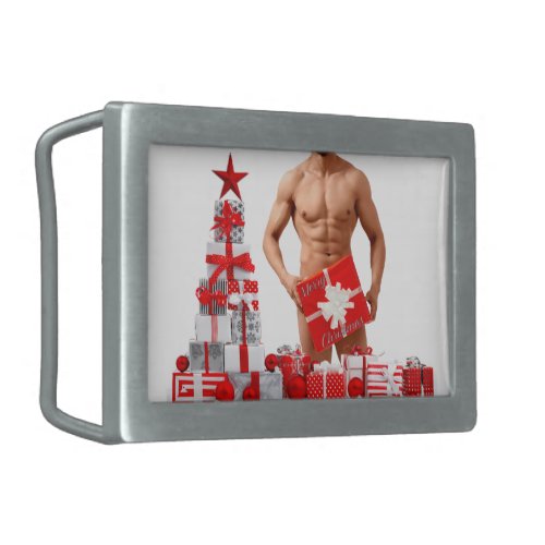 Christmas SlipperyJoe gay pride gifts LGBTQIA wrap Belt Buckle