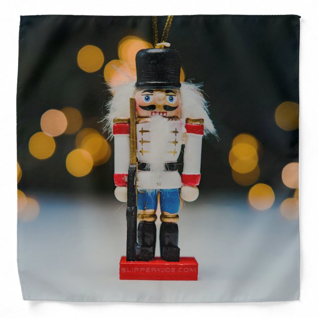 Christmas SlipperyJoe nutcracker figurine ornament Bandana (Front)