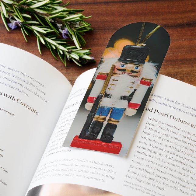 Christmas SlipperyJoe nutcracker figurine ornament Bookmarks (Book)