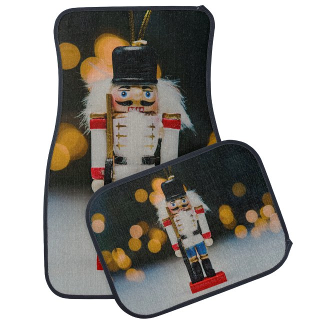 Christmas SlipperyJoe nutcracker figurine ornament Car Floor Mat (Set)