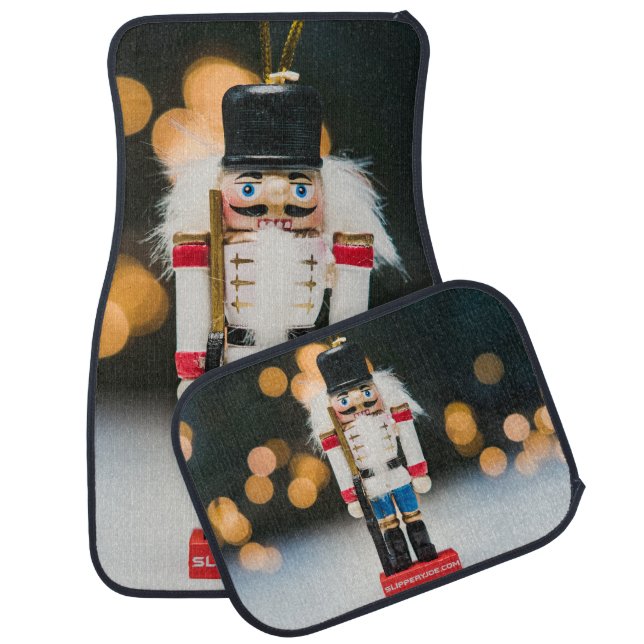 Christmas SlipperyJoe nutcracker figurine ornament Car Floor Mat (Set)