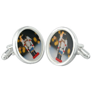 Christmas SlipperyJoe nutcracker figurine ornament Cufflinks