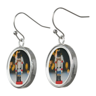 Christmas SlipperyJoe nutcracker figurine ornament Earrings