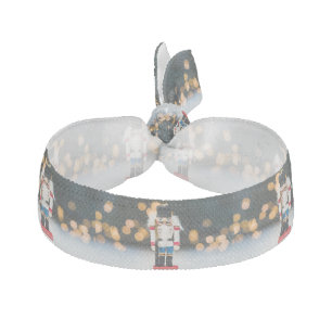 Christmas SlipperyJoe nutcracker figurine ornament Elastic Hair Tie