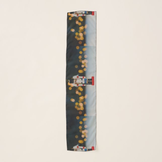 Christmas SlipperyJoe nutcracker figurine ornament Scarf (Front)