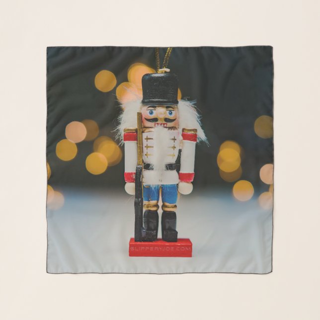 Christmas SlipperyJoe nutcracker figurine ornament Scarf (Front)